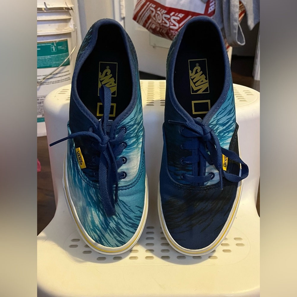 National Geographics Ocean Blue Vans